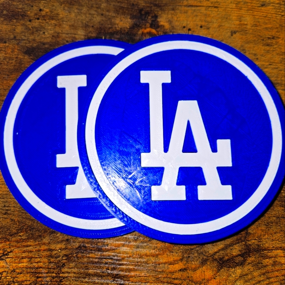 LA Dodgers Blue Coasters